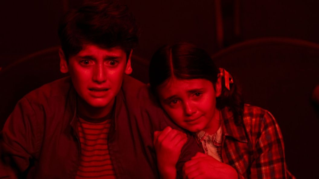 Jack Molloy Legault and Phil and Matilda Legault as Susie in IT Welcome to Derry