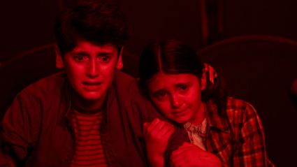 Jack Molloy Legault and Phil and Matilda Legault as Susie in IT Welcome to Derry