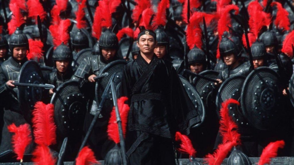 Jet Li in martial arts movie Hero