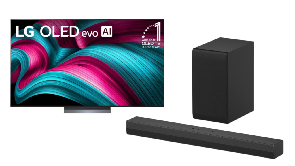 LG Evo C5 OLED TV and S40T Soundbar bundle