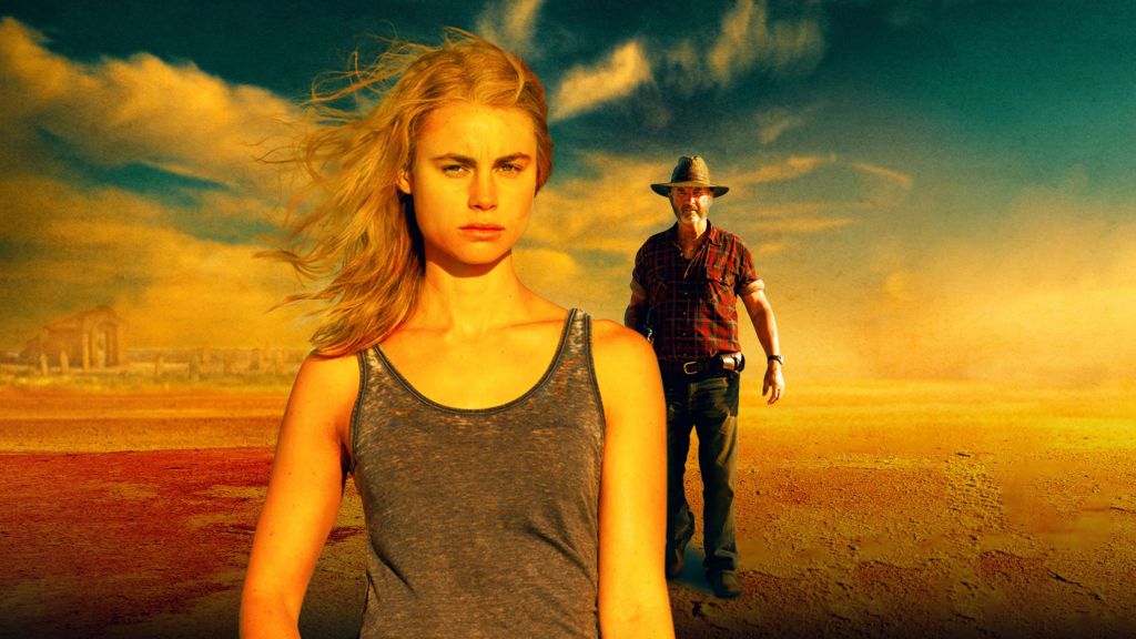 Lucy Fry in the poster of Wolf Creek TV show