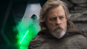 Luke Skywalker (Mark Hamill) in Star Wars The Last Jedi and The Mandalorian