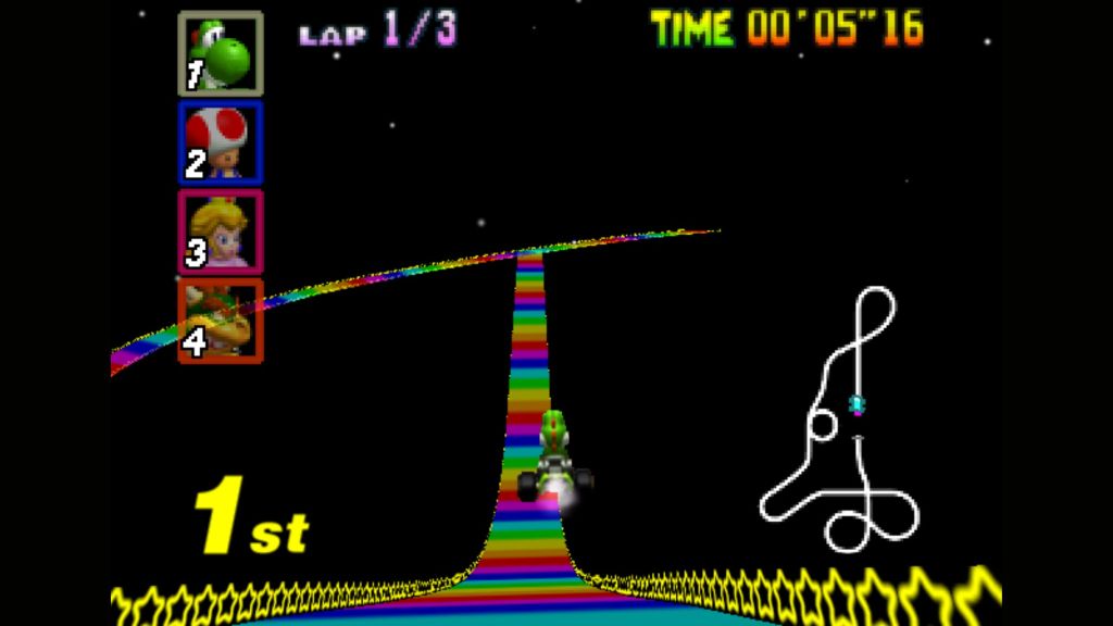 Mario Kart 64 Rainbow Road