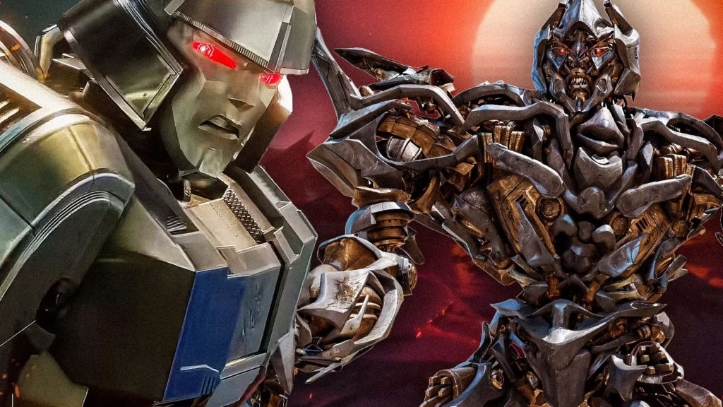 Megatron fights Optimus Prime on Transformers 2007