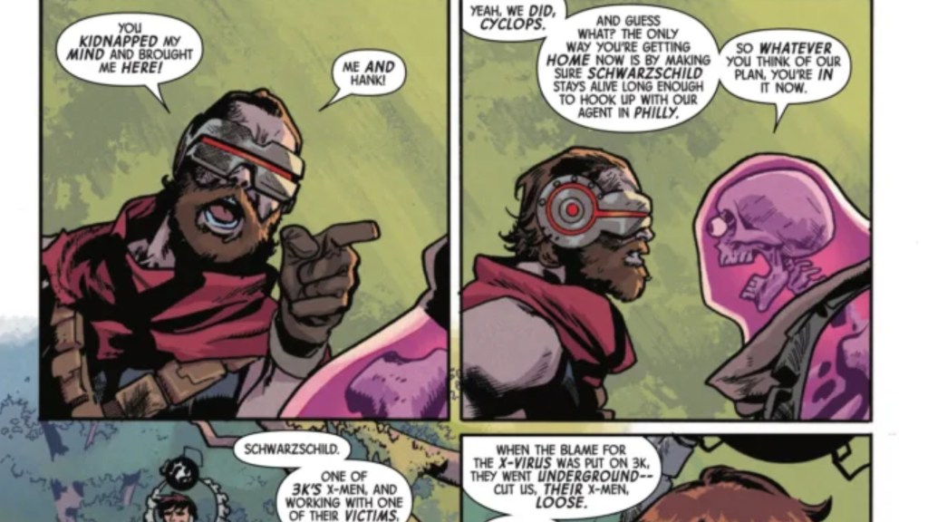 Cyclops and Glob Herman arguing