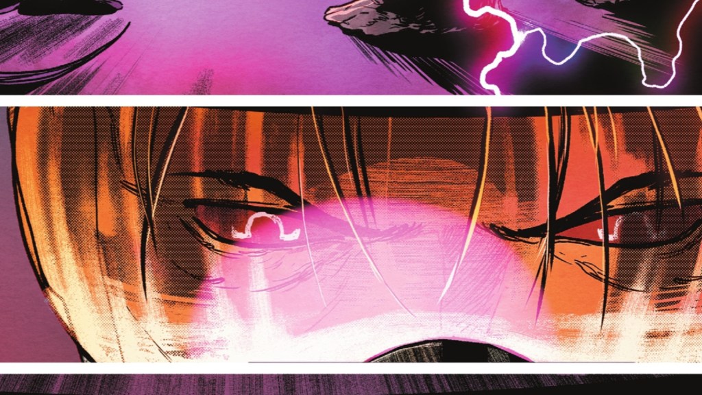 Booster Gold seemingly possessed by Darkseid 