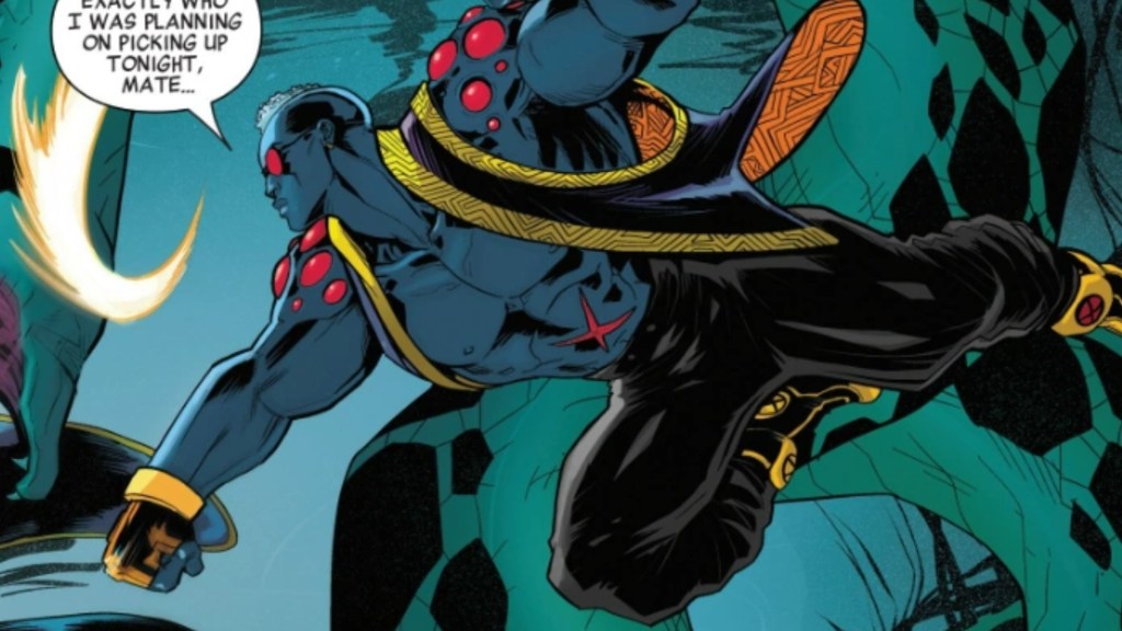 Omega Maggot jumping into battle