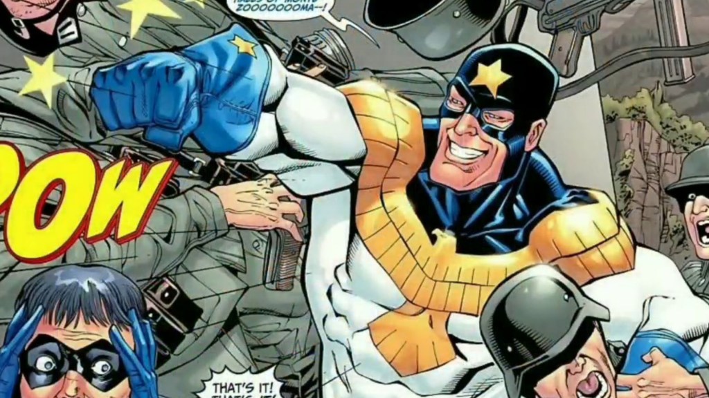 General Glory punching Nazis