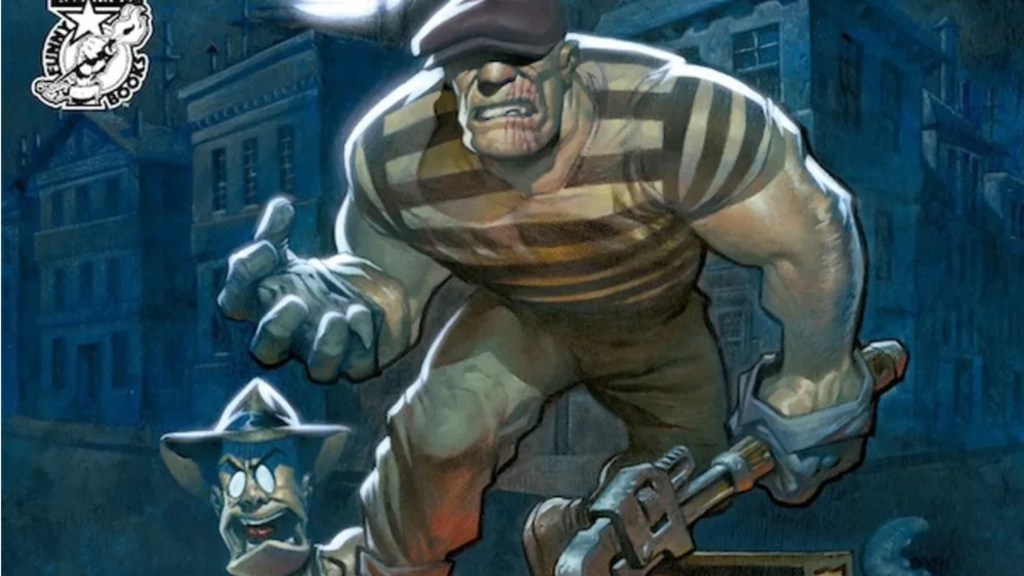 The Goon holding a wrench ready to break some heads