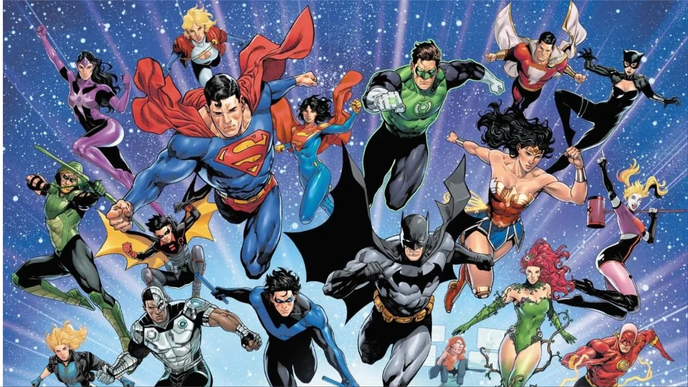 The heroes of the DC Universe gathered together
