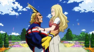 All Might and Melissa in My Hero Academia: Two Heroes