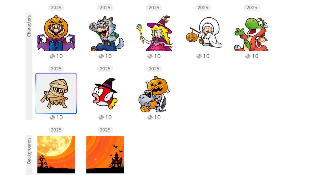 NSO Halloween Icon Rewards