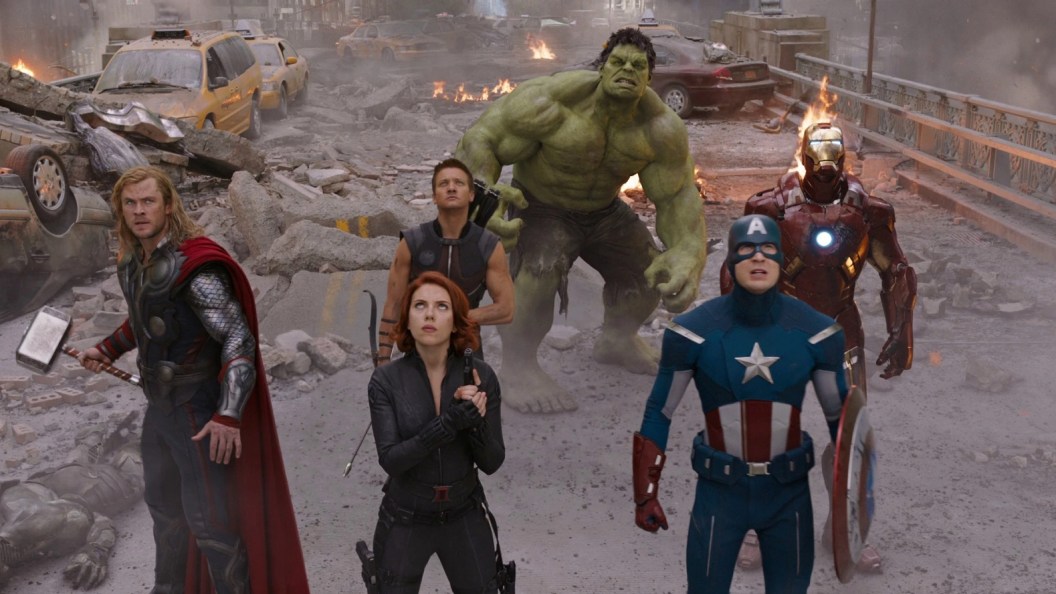 Original six Avengers in Battle of New York