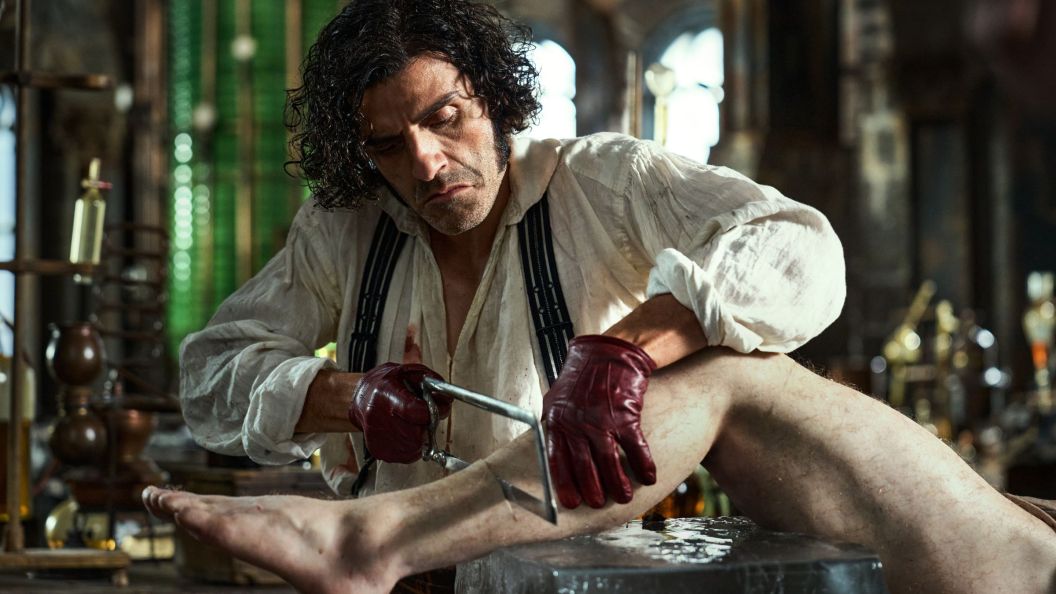 Oscar Isaac as Victor Frankenstein in Frankenstein