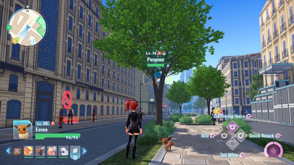 Panpour in a Tree Pokemon Legends Z-A