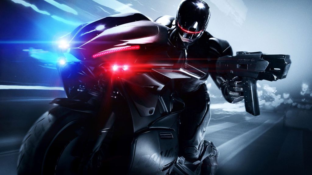 Poster of 2014's Robocop sci-fi reboot