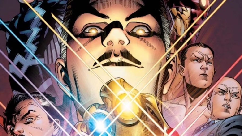 Reed Richards with the Infinity Stones