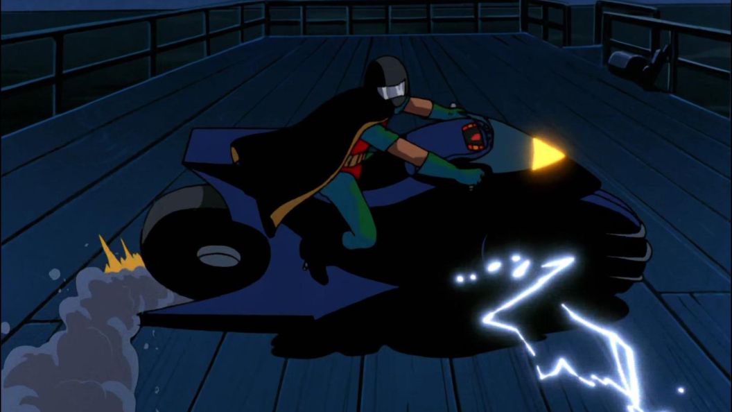 Robin doing the Akira slide in Robin's Reckoning episode of Batman the Animated Series