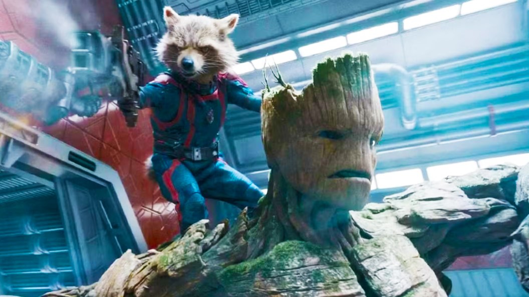 Rocket Raccoon and Groot in Guardians of the Galaxy Vol. 3