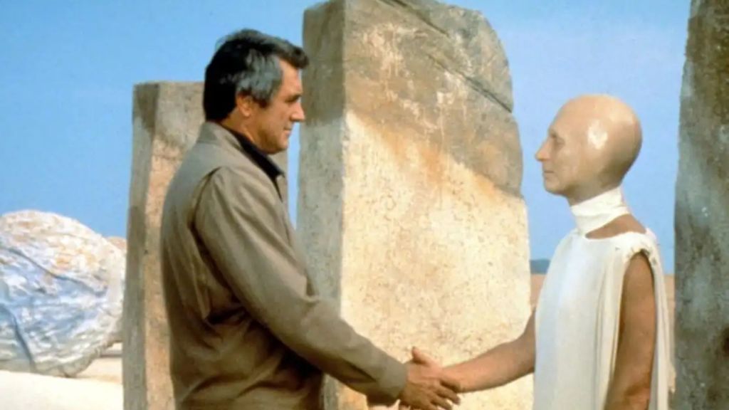 Shaking hands with a Martian on the Martian Chronicles