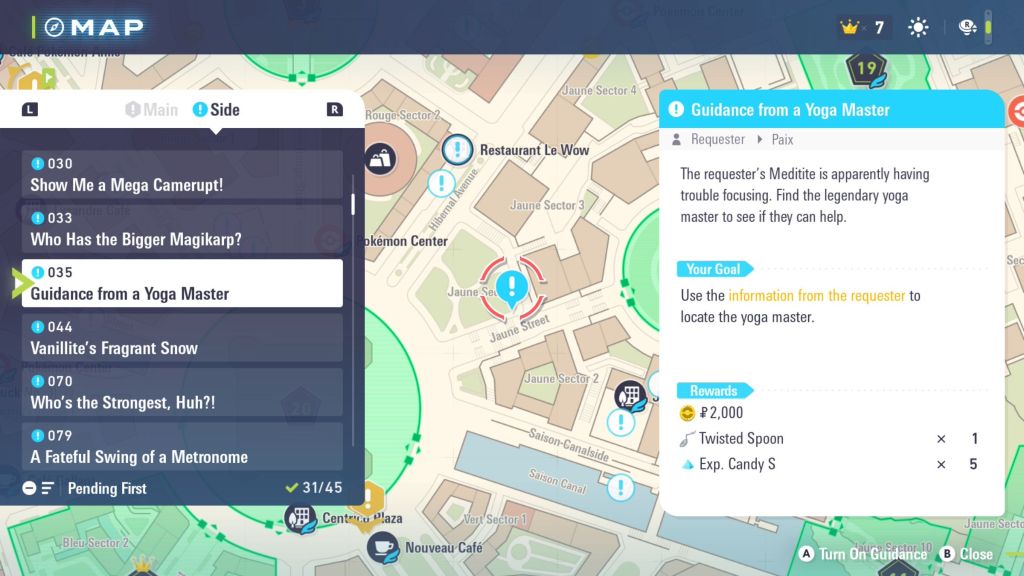 Side Missions Pokemon Legends Z-A