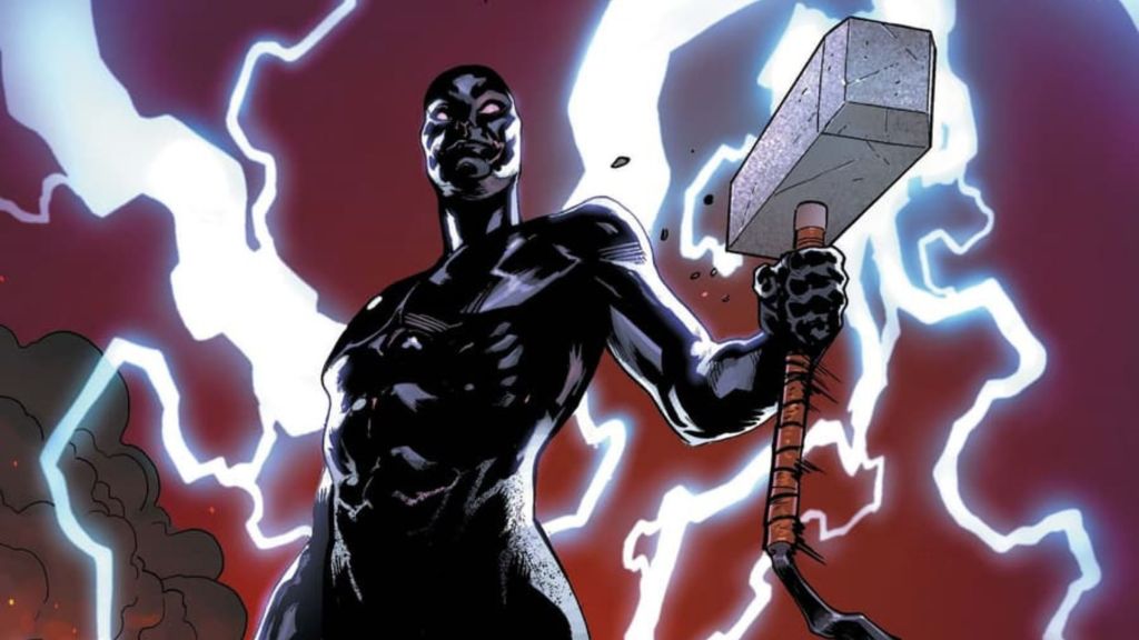Silver Surfer with Mjolnir