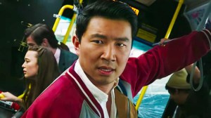 Simu Liu's Shang-Chi on the bus in Shang-Chi and the Legend of the Ten Rings