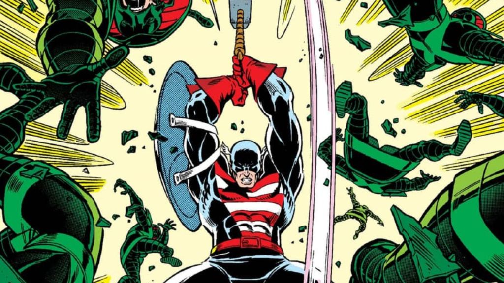 Steve Rogers using Mjolnir