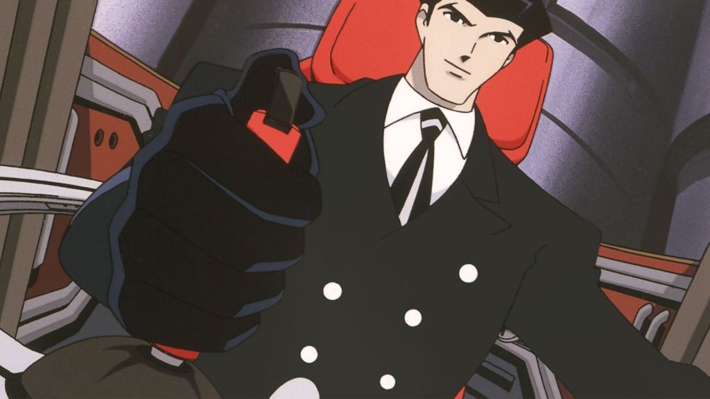 The Big O protagonist holding a controller