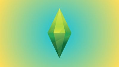 The Sims Logo Generic Blue and Green
