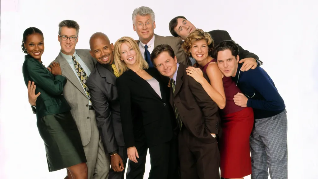 The cast of Spin City