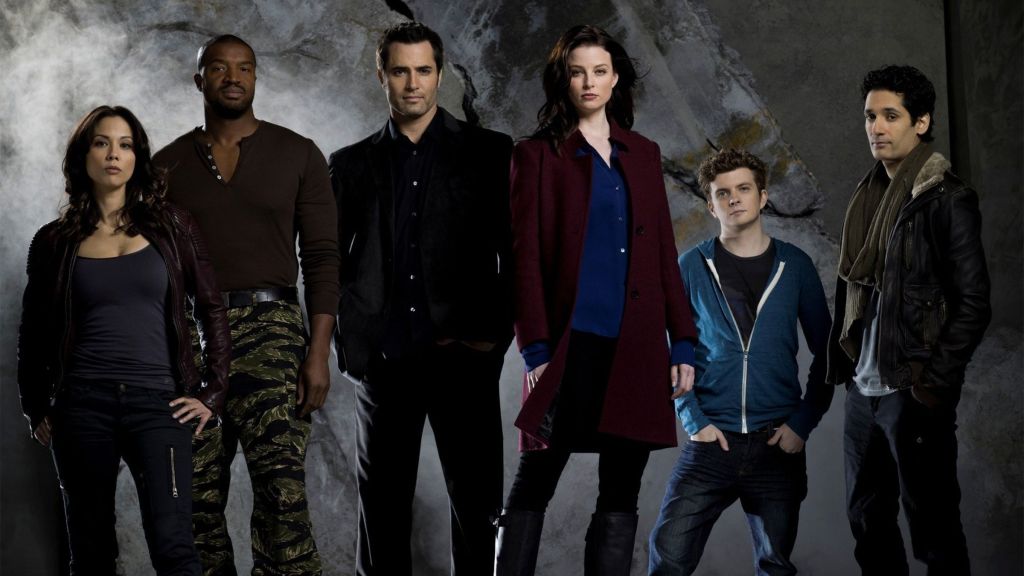 The cast of sci-fi series Continuum