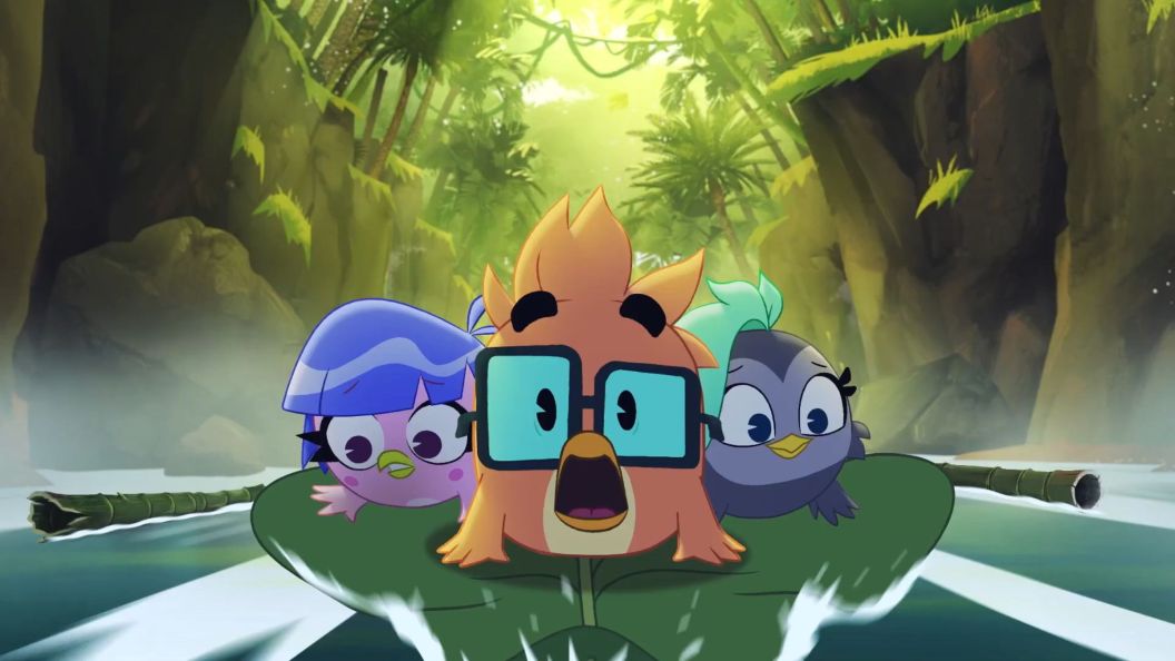 The main cast of Prime Video's Angry Birds Mystery Island.jpg