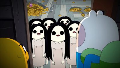 The scary Blank Eyed Girls in Adenture Time