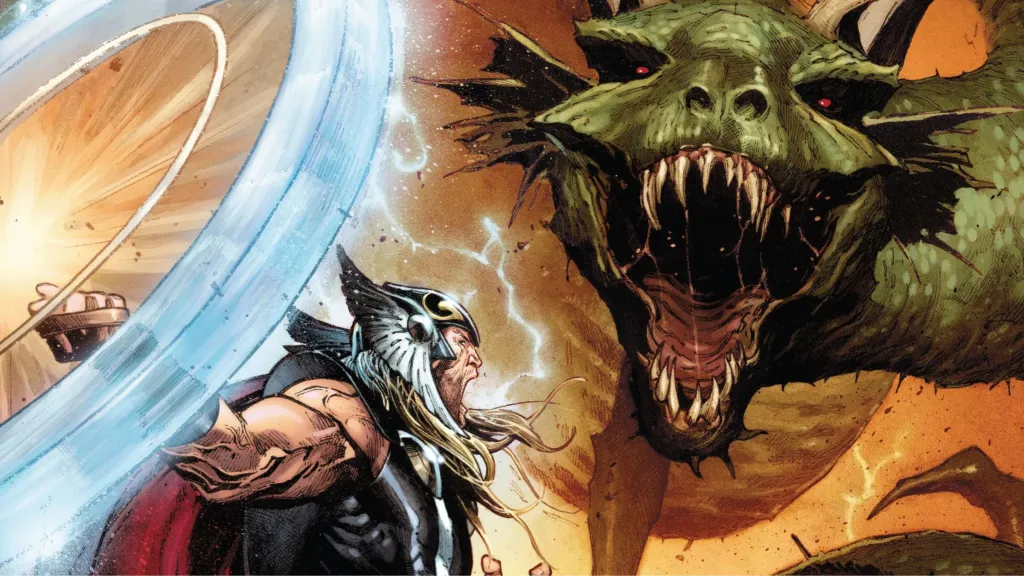 Thor vs The World Serpent