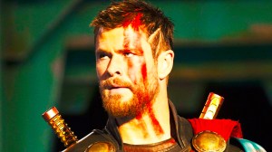 Thor with war paint in Thor Ragnarok