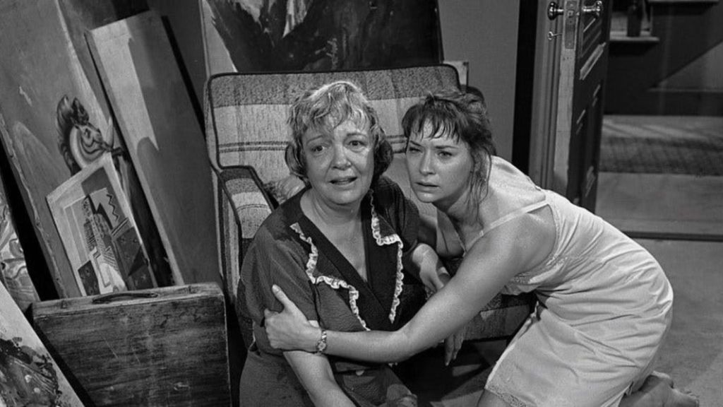 Twilight Zone Midnight Sun - Two Survivors Hugging Each Other