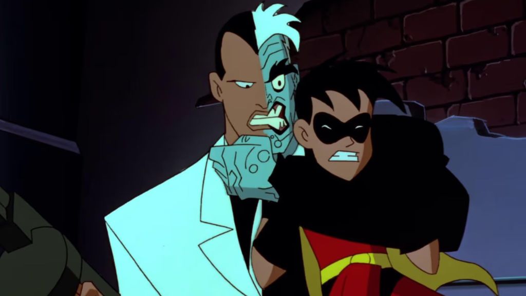 Two Face and Robin in the episode Sins of the Father from The New Batman Adventures