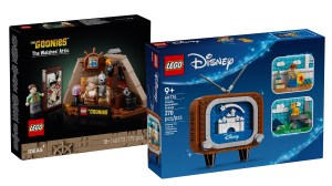 Last Call To Double Down On Goonies LEGO Ideas Walshes’ Attic and Disney Animation Scenes Free Sets