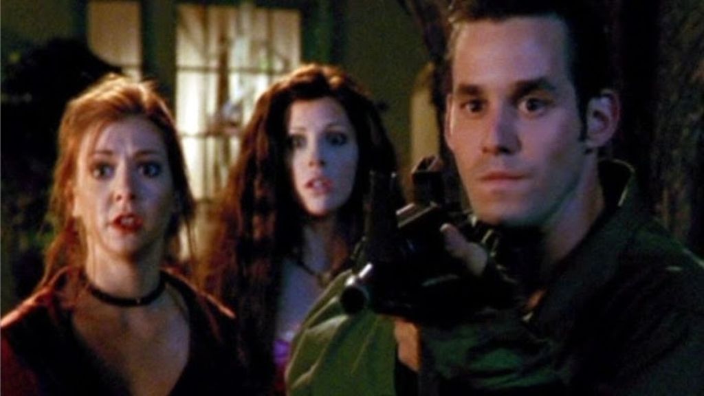 Xander, Cordelia e Willow em Buffy the Vampire Slayer.