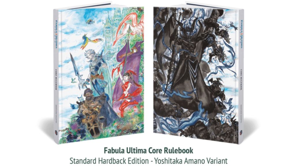 Yoshitaka Amano Cover Fabula Ultima Core Rulebook