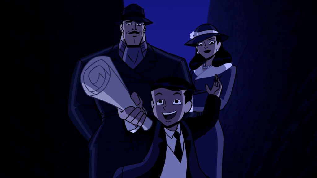 Young Bruce Wayne and his parents in Batman The Brave and the Bold