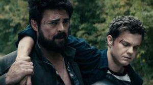 Billy Butcher and Hughie Campbell together.