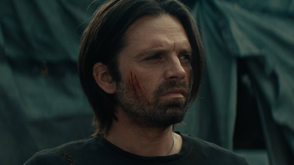 Sebastian Stan as Bucky Barnes in Thunderbolts* in the MCU