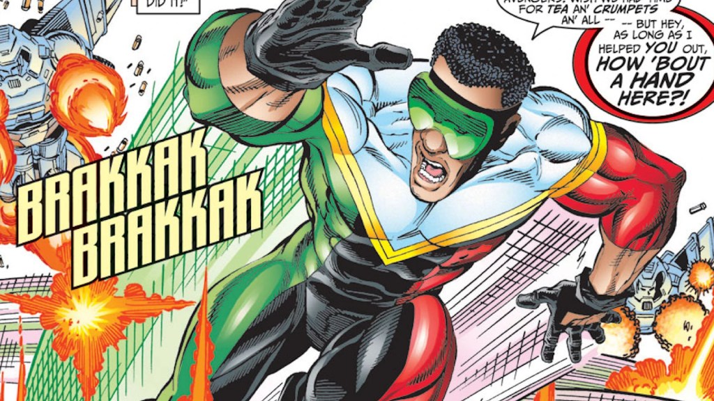 Delroy Garrett in action in Marvel Comics