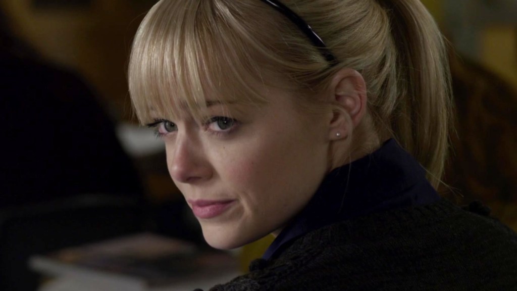 Emma Stone as Gwen Stacy in The Amazing Spider-Man (2012)
