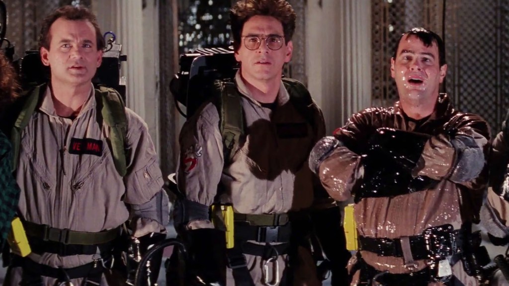 Bill Murray, Harold Ramis, and Dan Aykroyd in Ghostbusters II