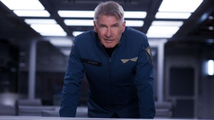 Harrison Ford in Ender's Game.
