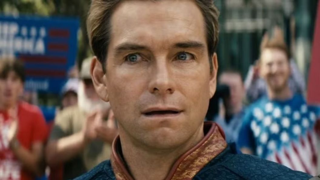 Homelander looking confused.