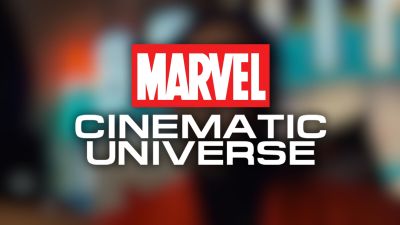 Wonder Man behind the MCU logo.
